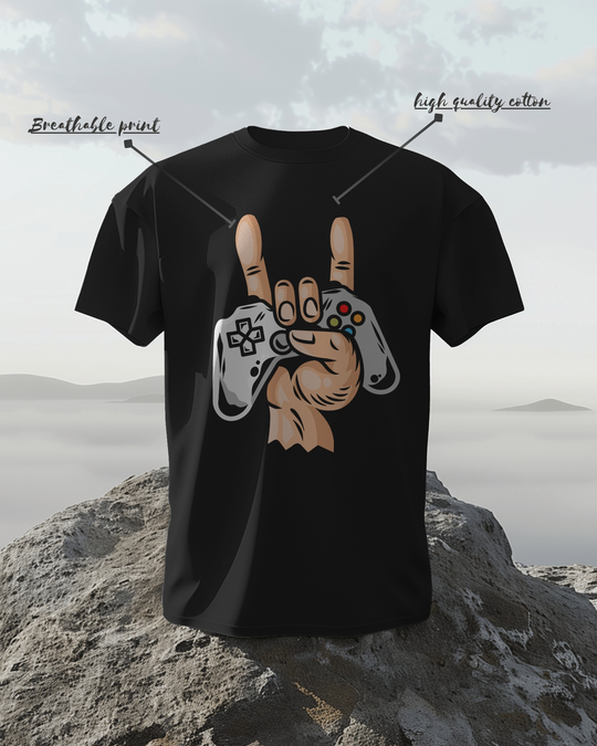 “Game Overkill” T-Shirt | Regular Fit | 100% Cotton Bio-Wash | Gamer Streetwear