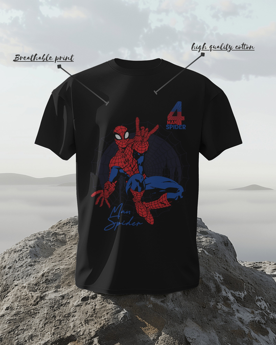 Spider Man T-Shirt – Comic-Style Web Crawler Graphic Tee