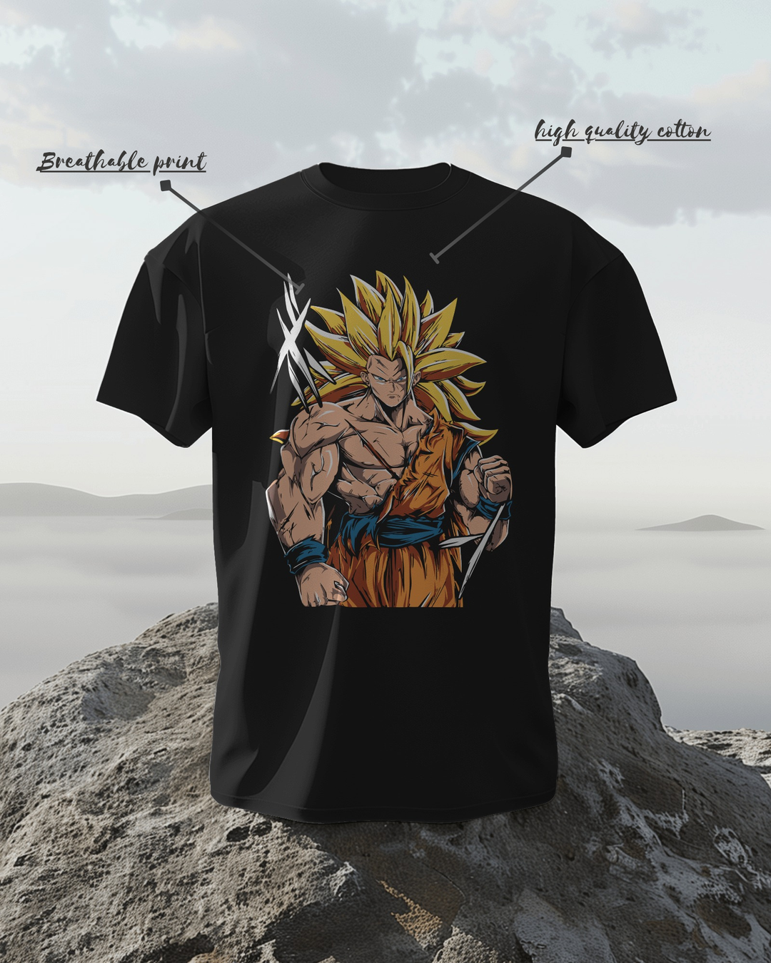 Goku T-Shirt | Regular Fit | 100% Cotton Bio-Wash
