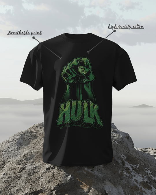 HULK Smash Fist T-Shirt – Retro Comic Style Marvel Graphic Tee