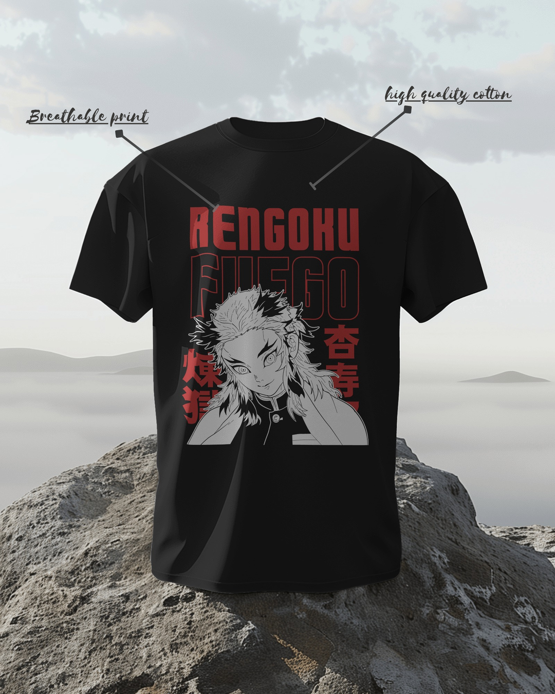 Rengoku Fuego Demon Slayer T-Shirt