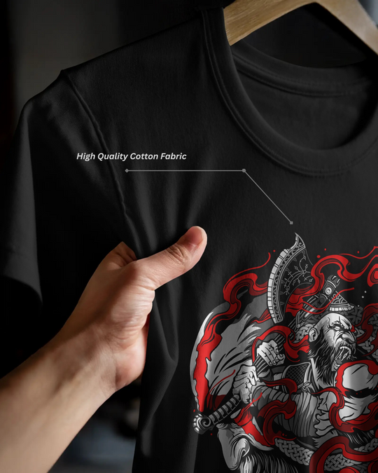 🔥 Viking Rage Graphic T-Shirt – 100% Cotton (Biowash)