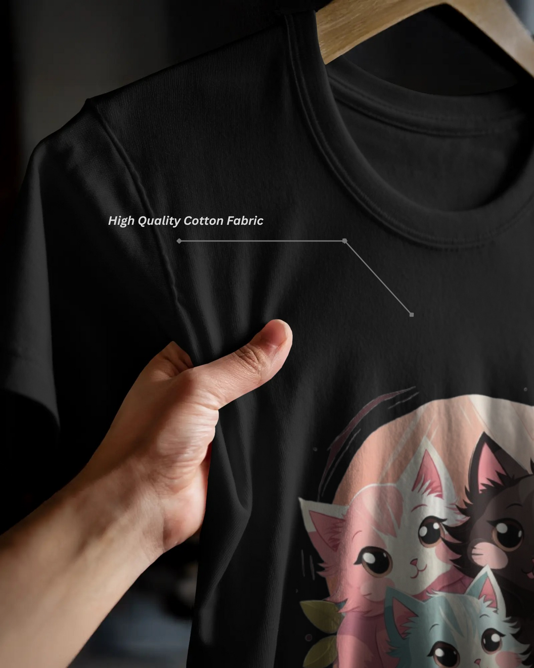Cute Kittens in Basket Graphic T-Shirt – Adorable & Cozy Vibes