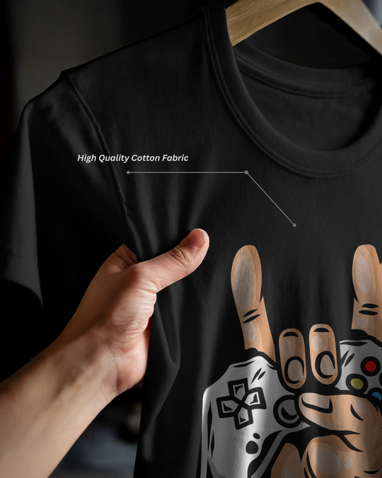 “Game Overkill” T-Shirt | Regular Fit | 100% Cotton Bio-Wash | Gamer Streetwear