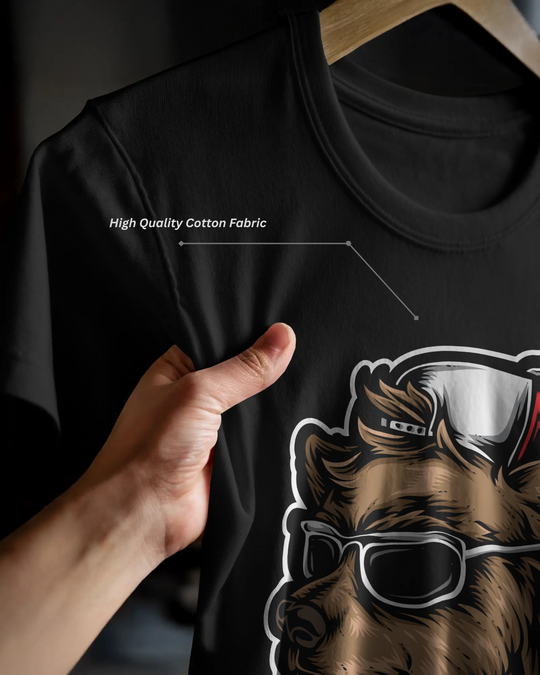 Cool Bear Swag Tee – 100% Bio-Washed Cotton