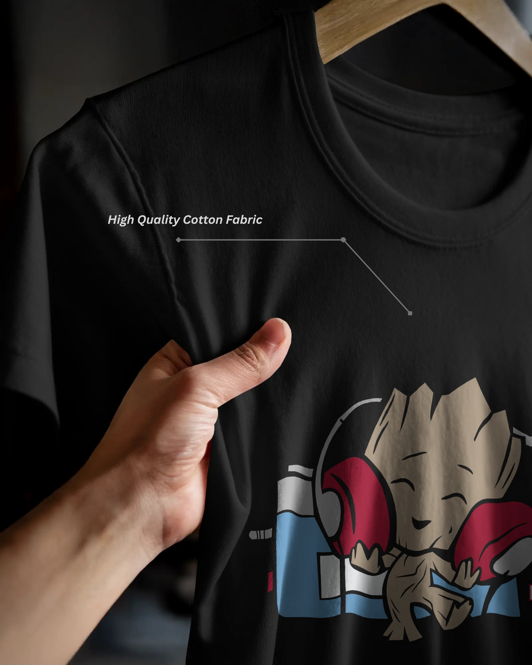 Baby Groot Vibes T-Shirt – 100% Cotton Biowash