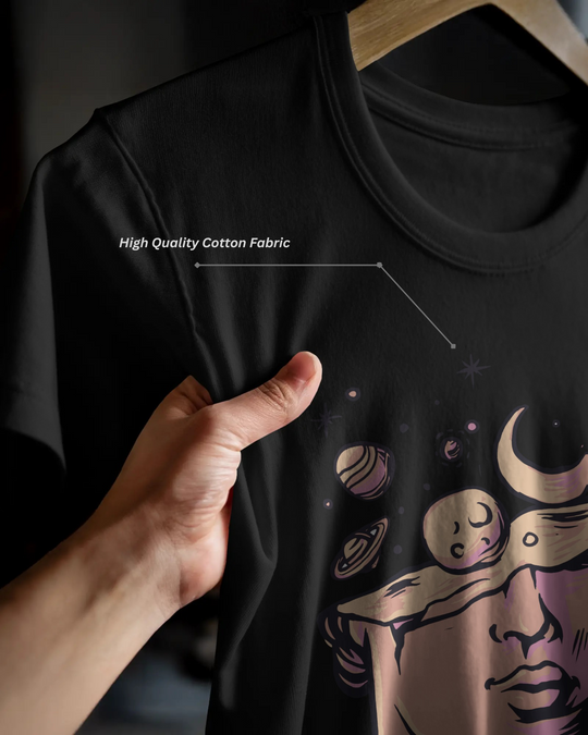 Cosmic Mind Graphic T-Shirt – 100% Cotton Biowash
