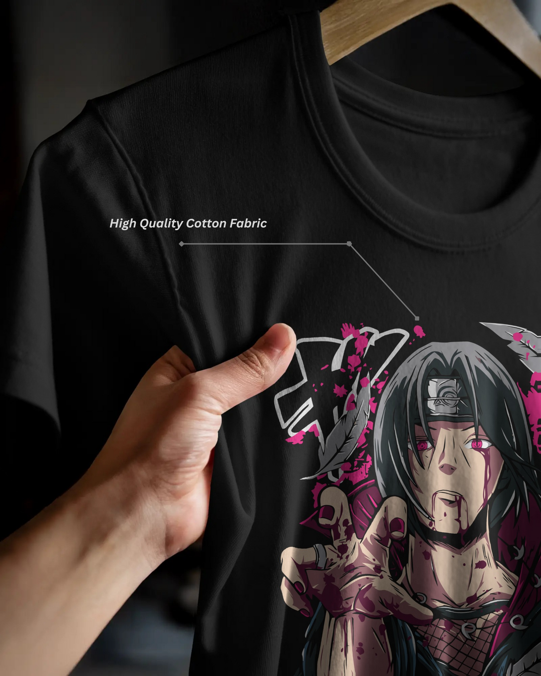 Itachi Uchiha T-Shirt | Regular Fit | 100% Cotton Bio-Wash
