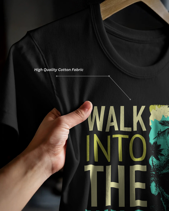 “Walk Into The Wild” Adventure T-Shirt | 100% Cotton Bio-Wash | Bold Outdoor Graphic