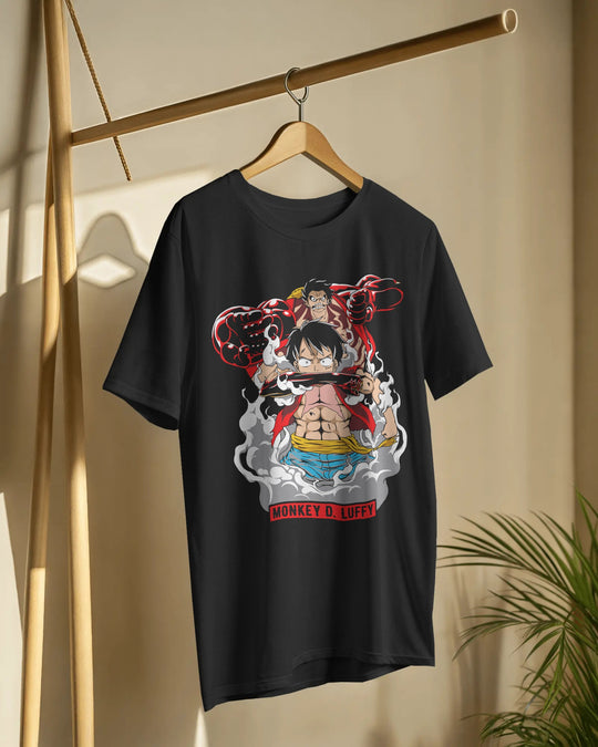 🔥 Monkey D. Luffy Anime Graphic T-Shirt – 100% Cotton