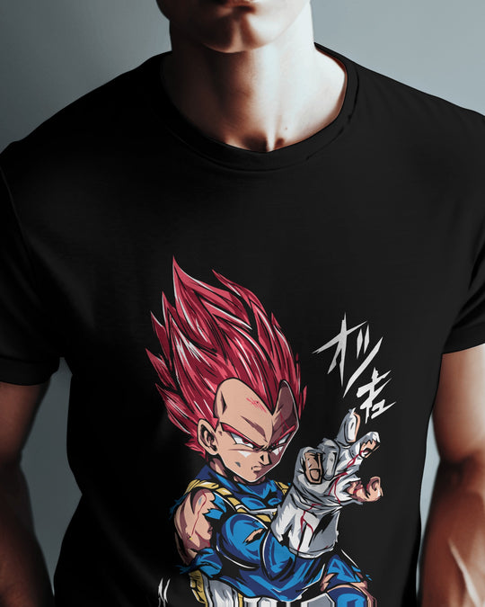 Vegeta T-Shirt | Regular Fit | 100% Cotton Bio-Wash