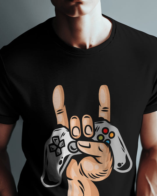 “Game Overkill” T-Shirt | Regular Fit | 100% Cotton Bio-Wash | Gamer Streetwear