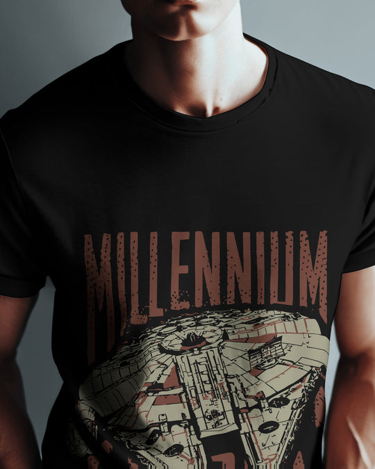 Millennium Falcon Star Wars T-Shirt – 100% Cotton Biowash