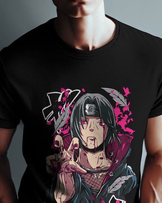Itachi Uchiha T-Shirt | Regular Fit | 100% Cotton Bio-Wash