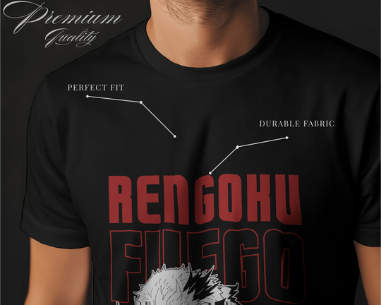 Rengoku Fuego Demon Slayer T-Shirt
