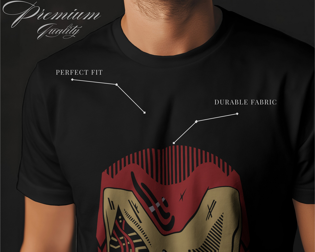 Iron man Mask T-Shirt – Futuristic Mech-Style Iron Man Graphic Tee