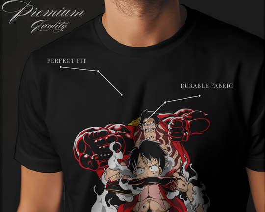 🔥 Monkey D. Luffy Anime Graphic T-Shirt – 100% Cotton