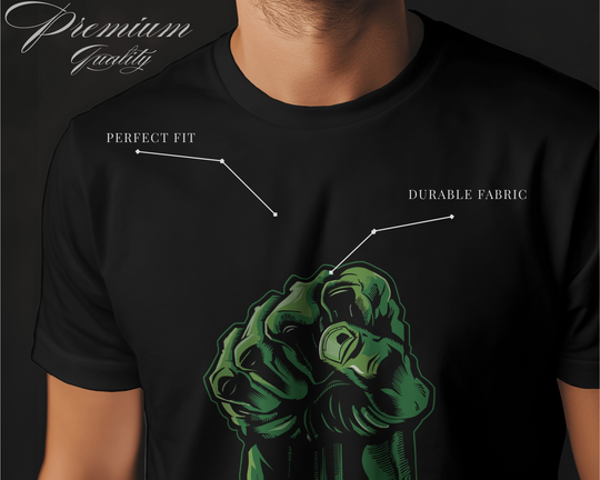 HULK Smash Fist T-Shirt – Retro Comic Style Marvel Graphic Tee