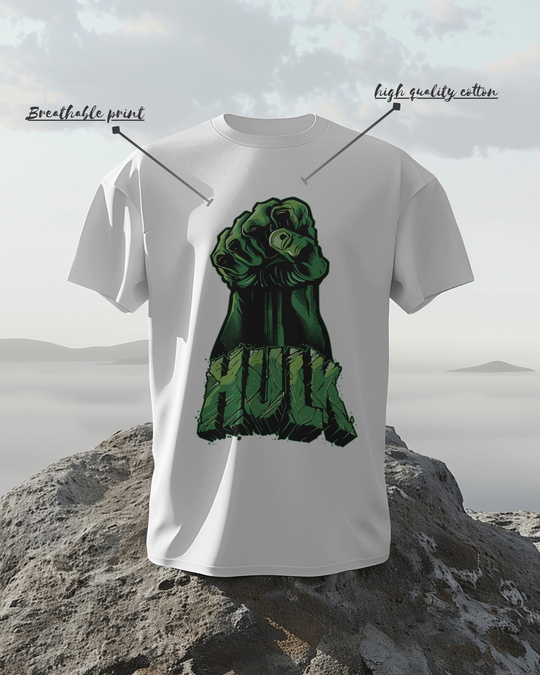 HULK Smash Fist T-Shirt – Retro Comic Style Marvel Graphic Tee