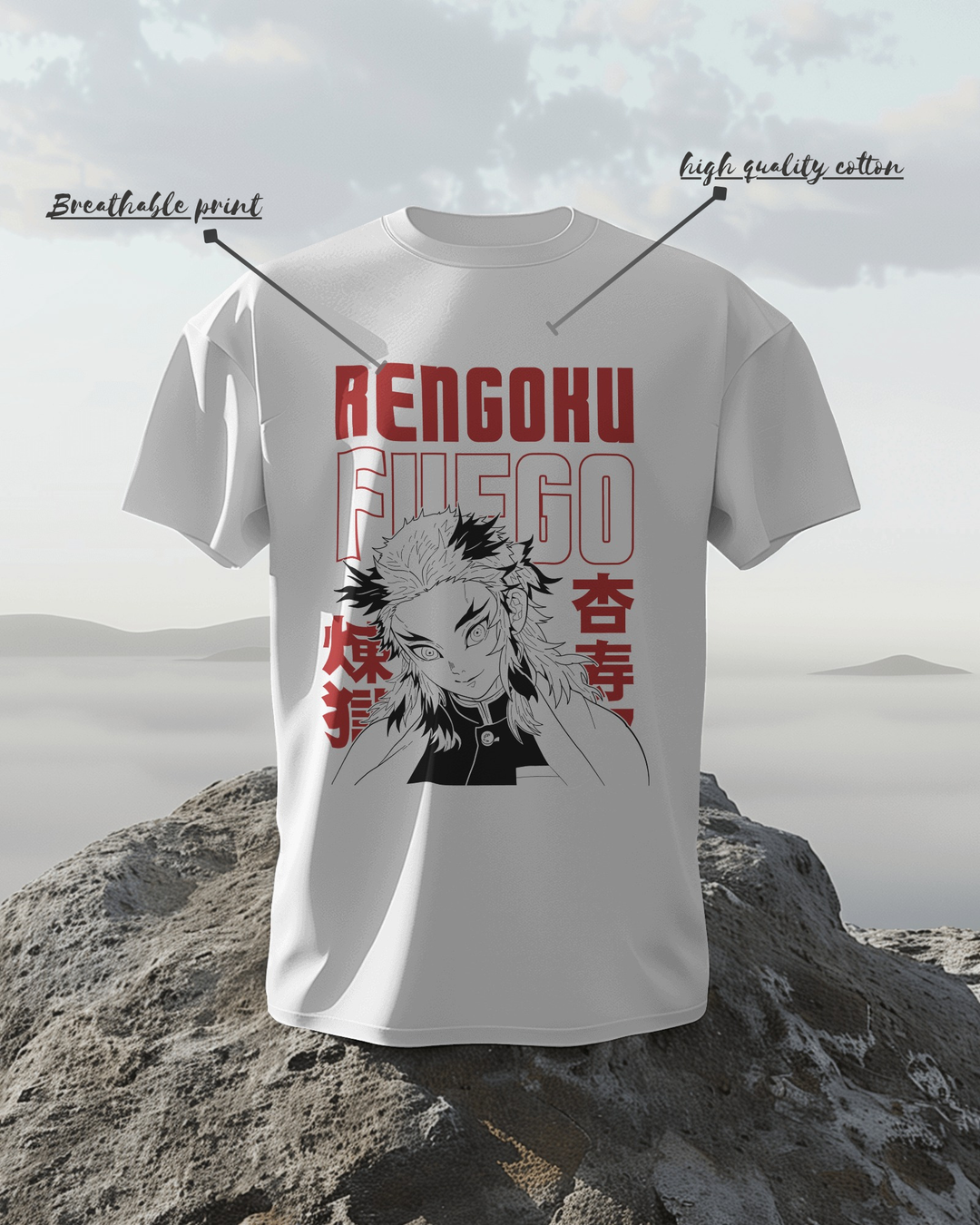 Rengoku Fuego Demon Slayer T-Shirt
