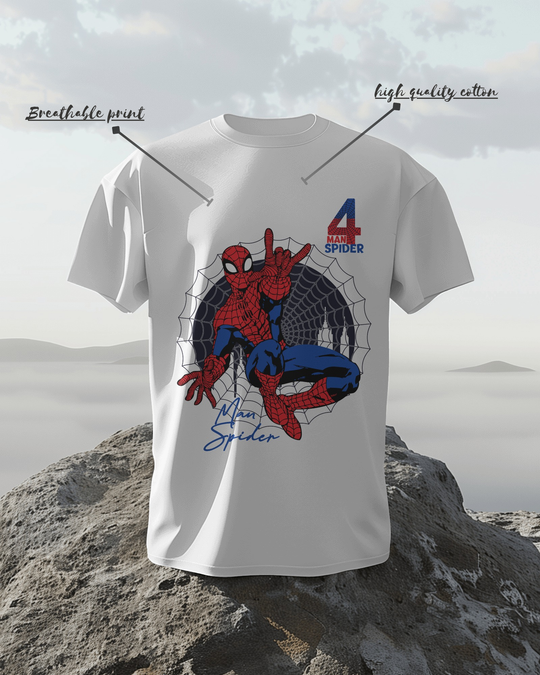 Spider Man T-Shirt – Comic-Style Web Crawler Graphic Tee
