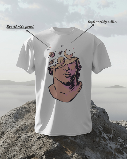 Cosmic Mind Graphic T-Shirt – 100% Cotton Biowash
