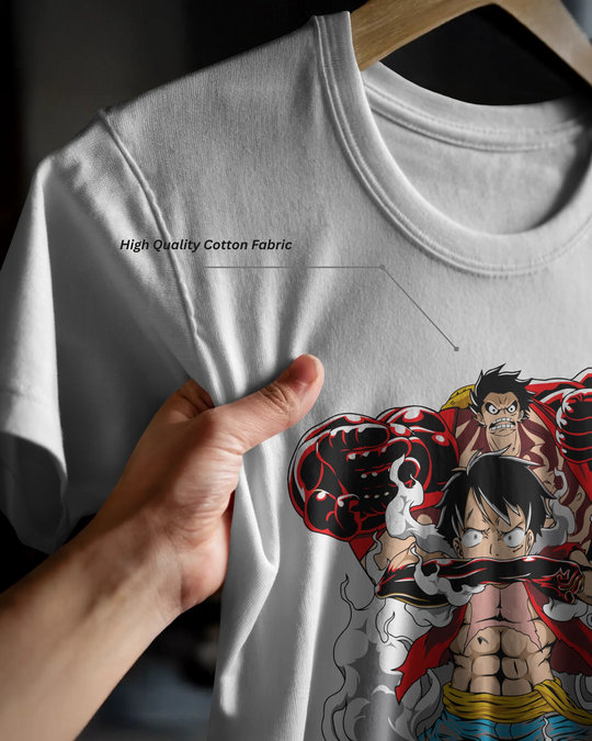 🔥 Monkey D. Luffy Anime Graphic T-Shirt – 100% Cotton