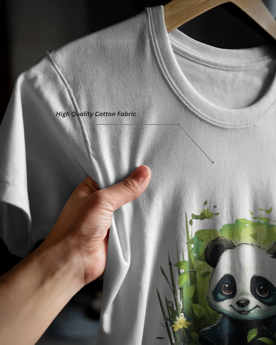 Chill Panda by the Bamboo Falls – Nature-Inspired Cute T-Shirt