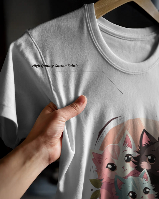 Cute Kittens in Basket Graphic T-Shirt – Adorable & Cozy Vibes