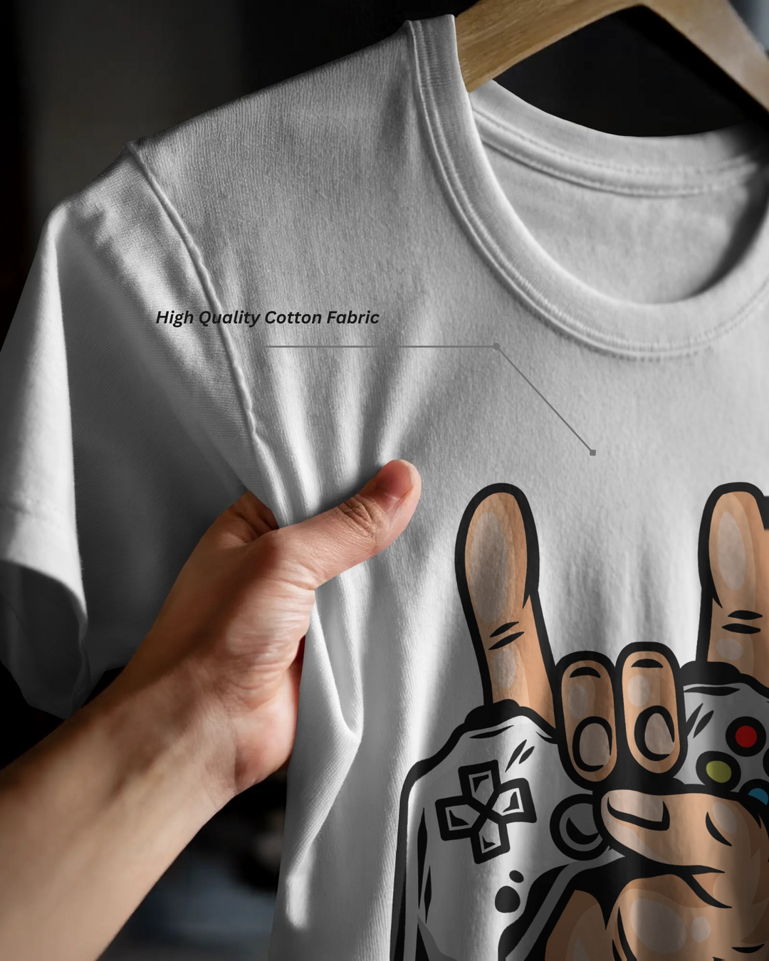 “Game Overkill” T-Shirt | Regular Fit | 100% Cotton Bio-Wash | Gamer Streetwear