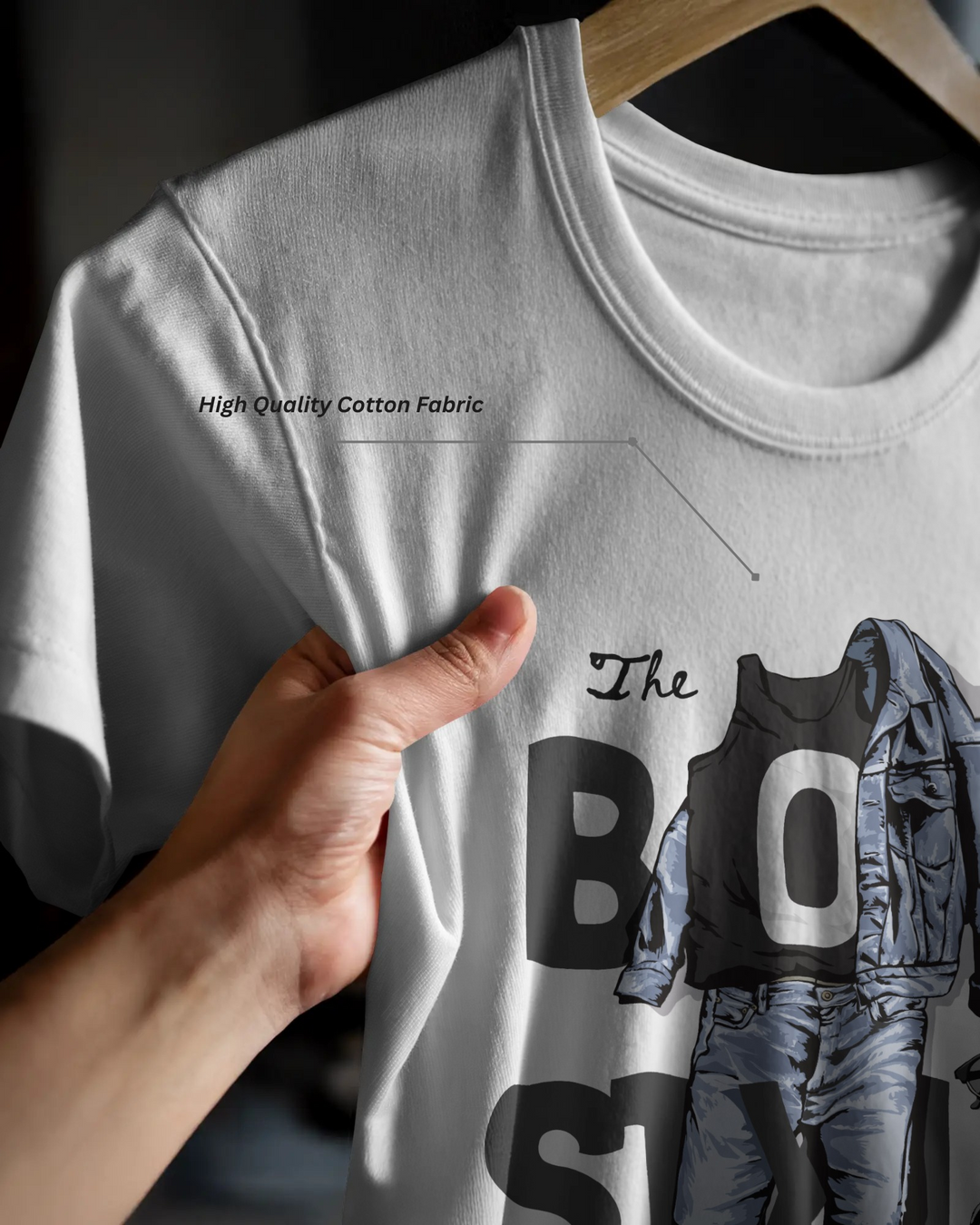 “BoyStyle” Graphic T-Shirt | Regular Fit | 100% Cotton Bio-Wash | Urban Streetwear