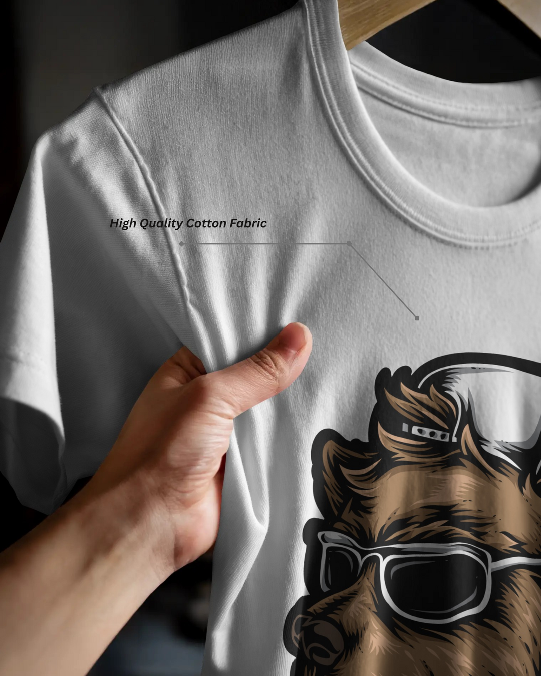 Cool Bear Swag Tee – 100% Bio-Washed Cotton