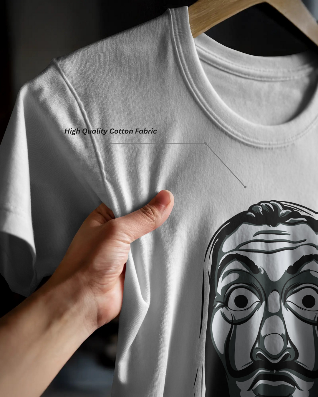 Bella Ciao T-Shirt – Money Heist Inspired Salvador Dali Mask Tee