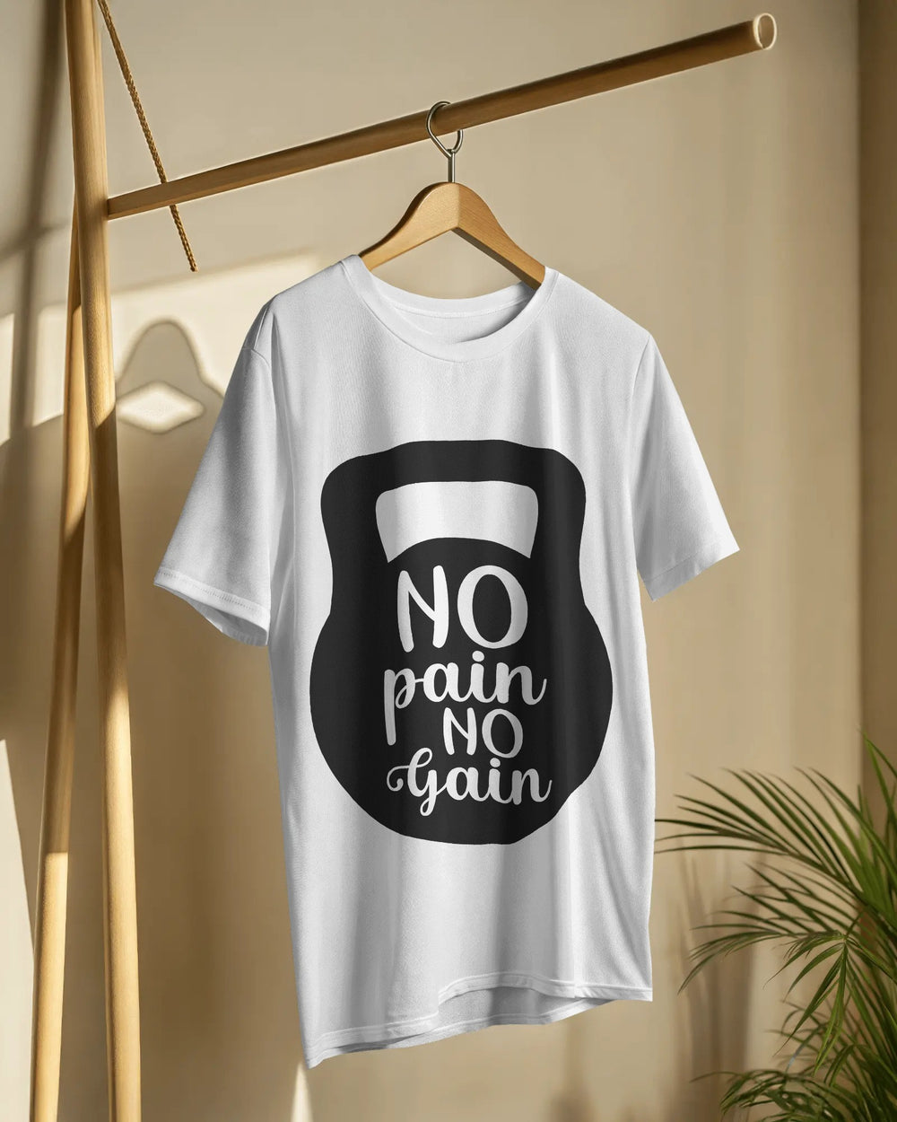 No Pain No Gain T-Shirt – 100% Cotton Biowash