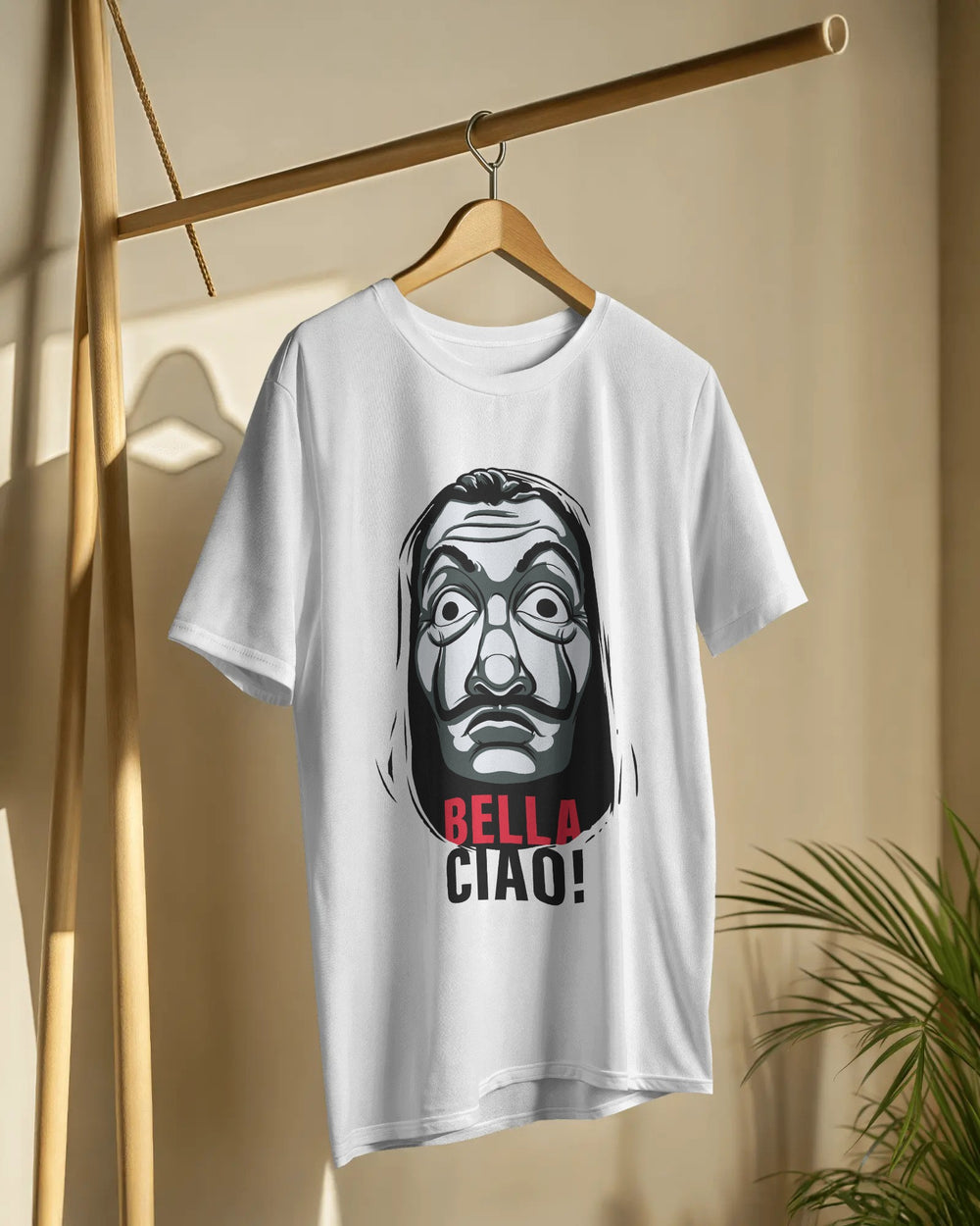 Bella Ciao T-Shirt – Money Heist Inspired Salvador Dali Mask Tee