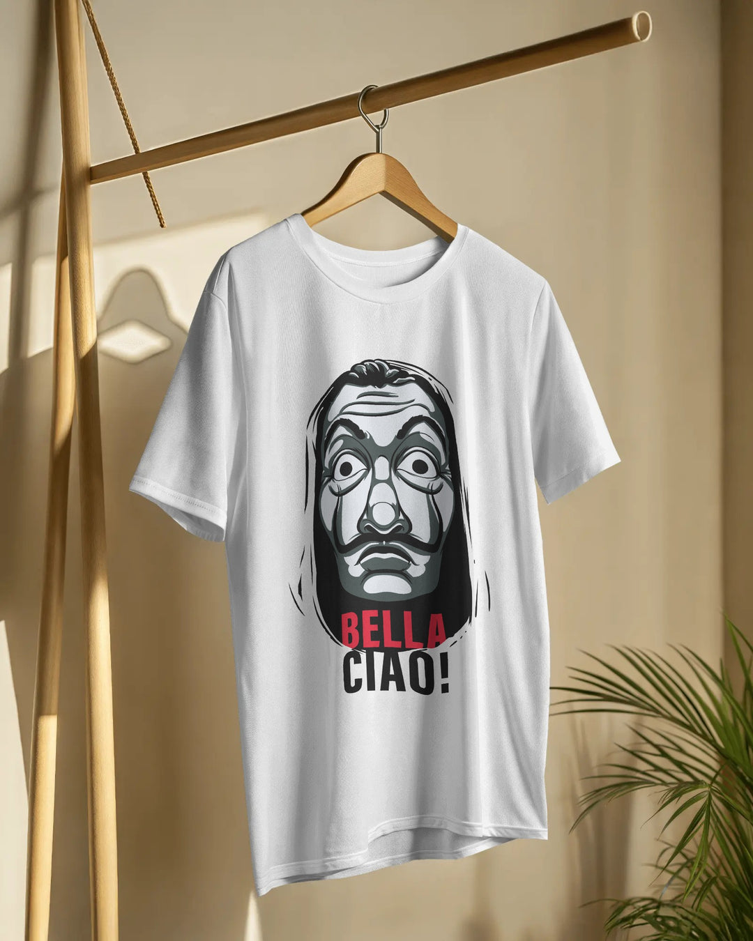 Bella Ciao T-Shirt – Money Heist Inspired Salvador Dali Mask Tee