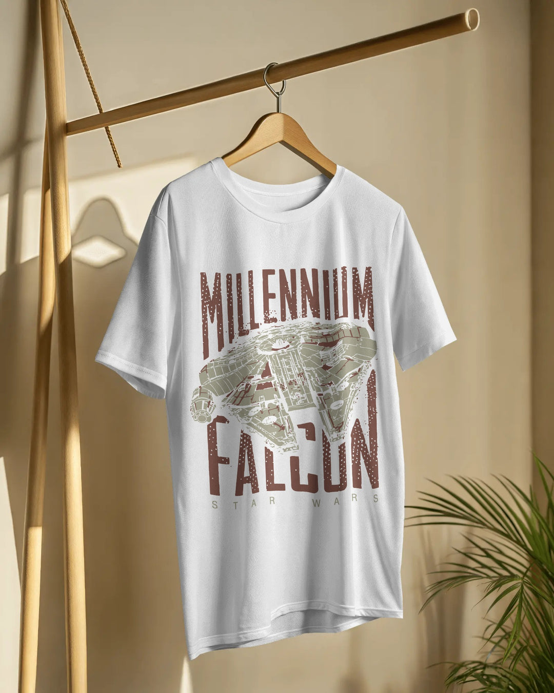 Millennium Falcon Star Wars T-Shirt – 100% Cotton Biowash
