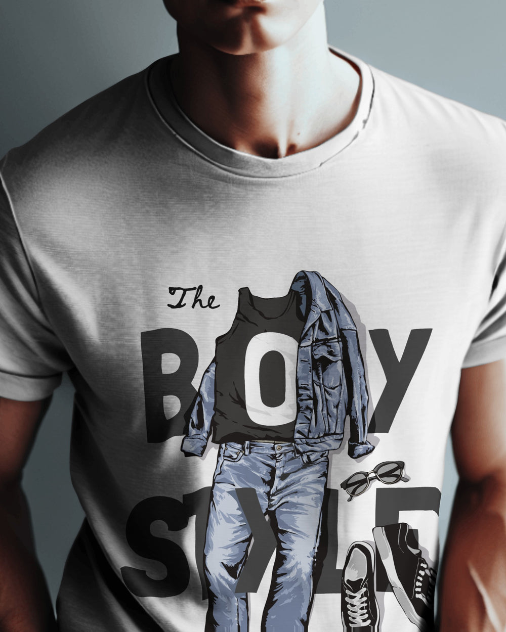 “BoyStyle” Graphic T-Shirt | Regular Fit | 100% Cotton Bio-Wash | Urban Streetwear