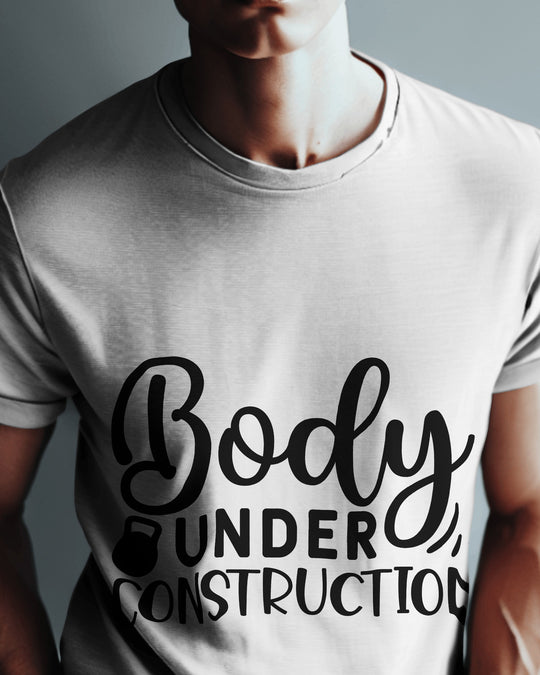 Body Under Construction T-Shirt – 100% Cotton Biowash
