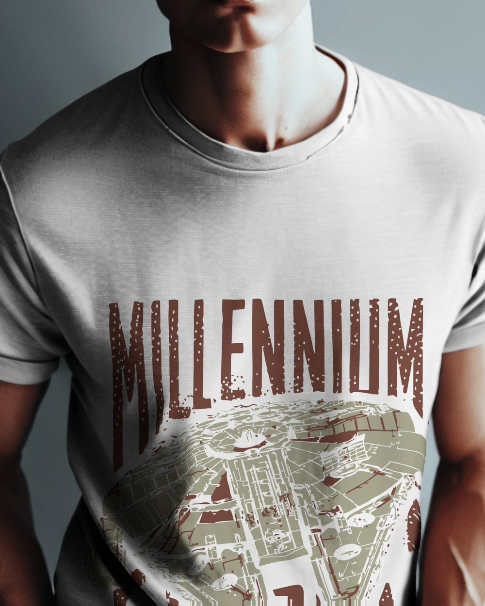 Millennium Falcon Star Wars T-Shirt – 100% Cotton Biowash
