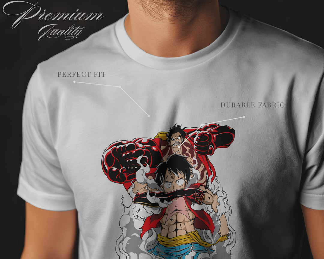 🔥 Monkey D. Luffy Anime Graphic T-Shirt – 100% Cotton