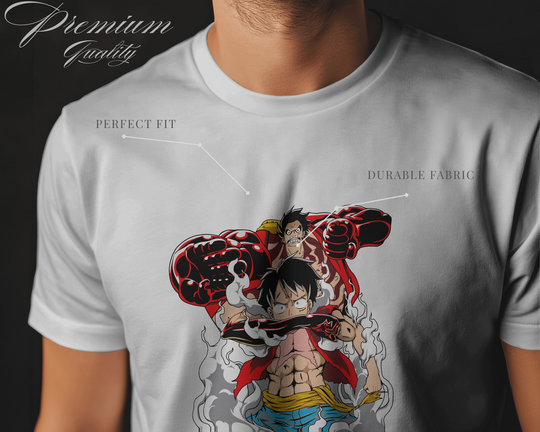 🔥 Monkey D. Luffy Anime Graphic T-Shirt – 100% Cotton
