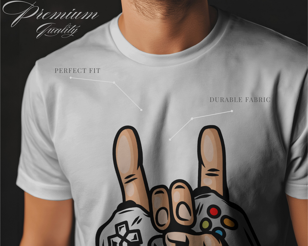 “Game Overkill” T-Shirt | Regular Fit | 100% Cotton Bio-Wash | Gamer Streetwear