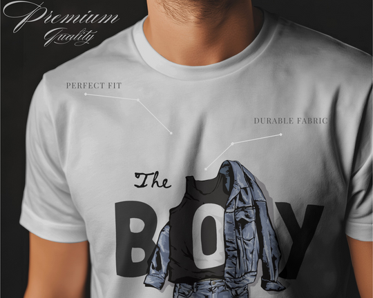 “BoyStyle” Graphic T-Shirt | Regular Fit | 100% Cotton Bio-Wash | Urban Streetwear