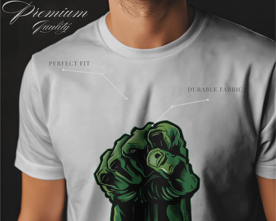 HULK Smash Fist T-Shirt – Retro Comic Style Marvel Graphic Tee