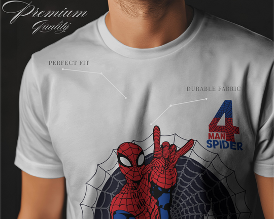 Spider Man T-Shirt – Comic-Style Web Crawler Graphic Tee