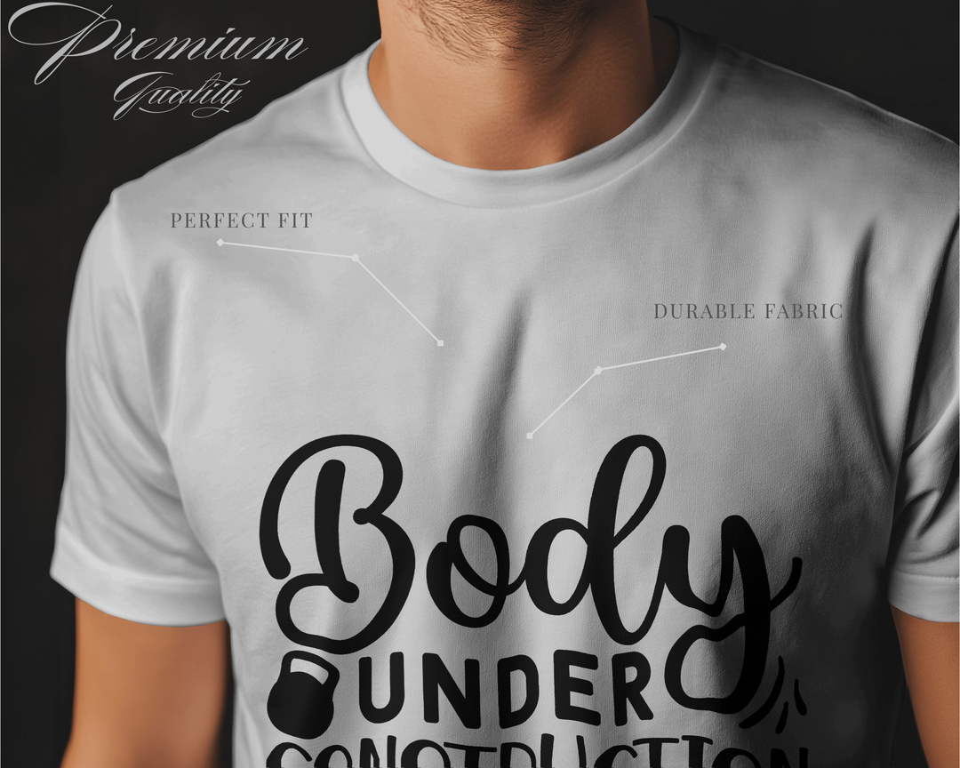 Body Under Construction T-Shirt – 100% Cotton Biowash