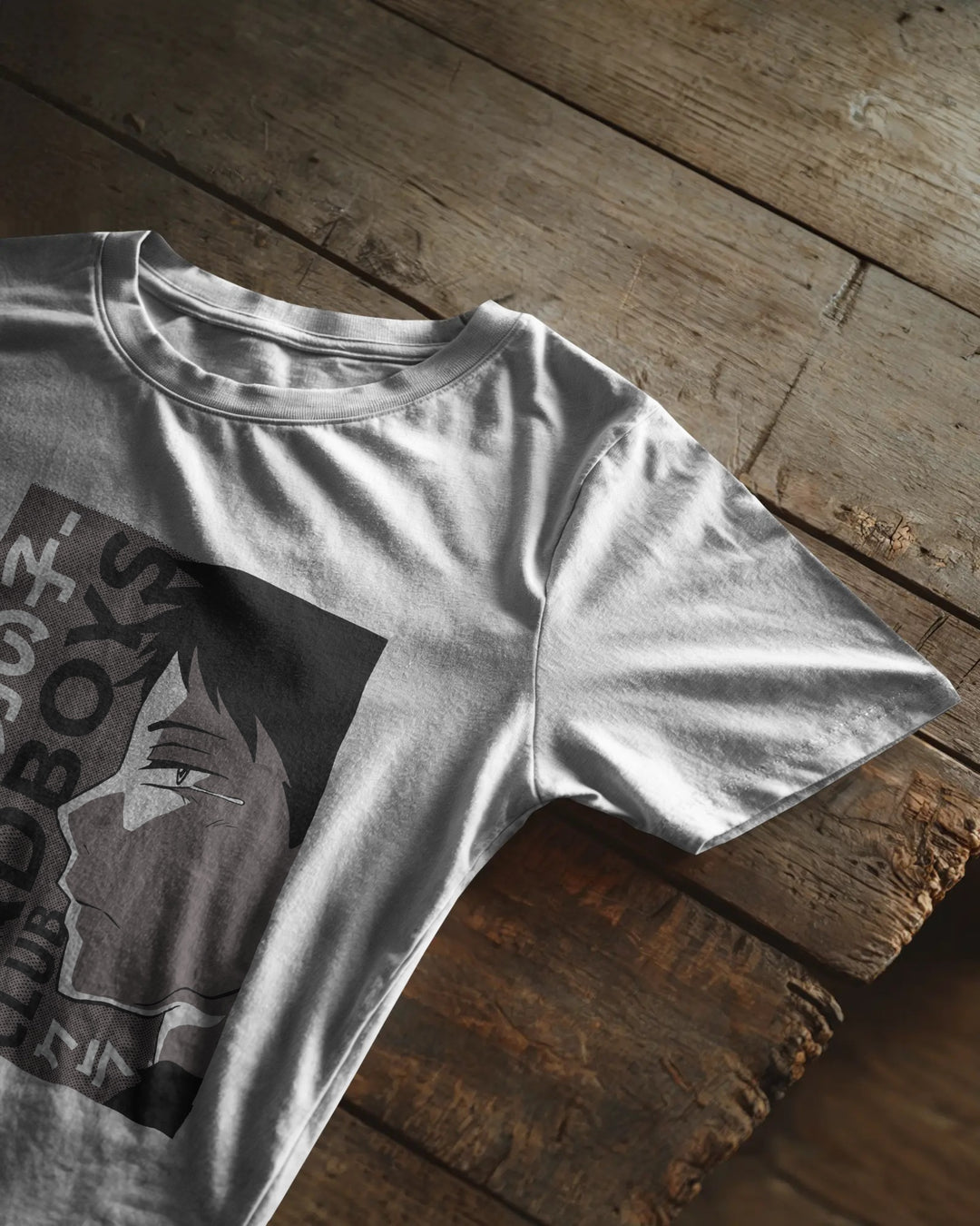 Sad Boys Club – Monochrome Anime Mood T-Shirt
